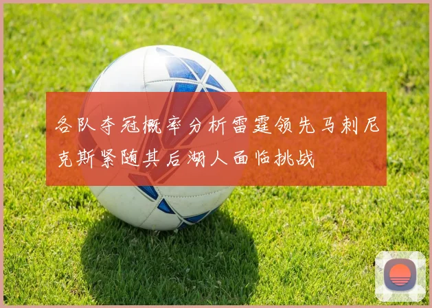 各队夺冠概率分析雷霆领先马刺尼克斯紧随其后湖人面临挑战